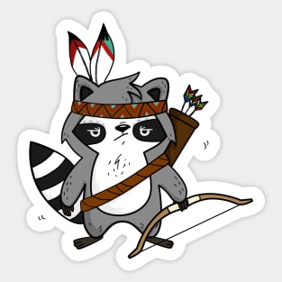 Apache The Raccoon Sticker